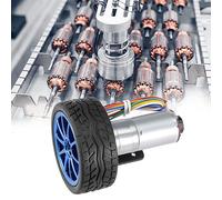 Yinhing JGA25 371 Kit per Auto Motore 12V Encoder Motoriduttore con Staffa di Montaggio per Kit Ruote da 65 Mm per Progetti di Robotica Fai da Te (Velocità 30)