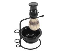 Yinhing Kit di Spazzole per Uomo Set di Spazzole Premium 3 Pollici con Elegante Ciotola e Portaspazzole per un'esperienza di Cura Ideale per la Cura Quotidiana della Barba Bagnata