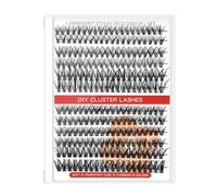 Yinhing Kit Extension Ciglia D Cluster Ciglia Individuali Premium per un Look Sottile per Professionisti della Bellezza Fai Te Facile Applicazione per Volume e Lunghezza