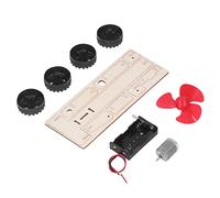 Yinhing Kit Modello di Auto Elettrica a in Legno per Bambini Giocattolo Educativo di Assemblaggio Fai-da-te Coltiva la Pazienza Creatività Esperimento Scientifico Aiuto Didattico