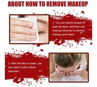 Yinhing Kit per Trucco per Effetti Speciali di Halloween, Kit di Cera per Trucco SFX con Acqua per Cicatrici di Gel di Sangue Finto per Cicatrici di Vampiri Zombi (Set 1: borsa cosmetica di Halloween)