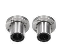 Yinhing Kit Set di Accessori Flangia Rotonda con Cuscinetto a Movimento Lineare da 2 Pezzi per Macchina per Attrezzature LMF16UU Soluzione Ad Alta Movimento per Scorrimento e Prestazioni Migliorate