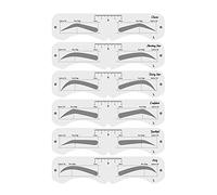 Yinhing Kit Stencil per Sopracciglia, Modello PEVA a 24 Forme con Fascia Elastica, Strumento di Trucco Fai-te Riutilizzabile per Principianti e Professionisti (3)