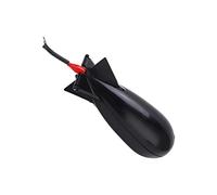 Yinhing Lancia Esche Grande Bomba Alimentatore da Pesca Materiale PP Porta Esche per la Pesca alla Carpa Strumento di Lancio a Distanza Facile da Usare (Black)