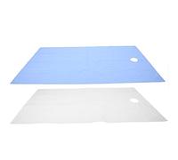 Yinhing Lenzuola per Salone di Bellezza con Foro per L'alito per il Viso, Tessuto in Poliestere Morbido e Delicato Sulla Pelle, Copertura per Lettino Massaggio a Prova di Olio, per (Bianco Blu)