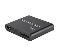 Yinhing Lettore Multimediale Full HD Forte compatibilità Supporta la Decodifica 1080P 13 unità USB Disco Rigido Mobile con più Interfacce di Uscita Video per Tutti i Film in (Spina UE (220-240 V))