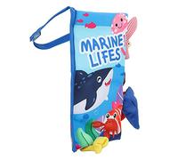 Yinhing Libro sulla Coda Libro Educativo in 3D con Animali Morbidi e Stropicciati, per Neonati e Bambini Piccoli, con Coinvolgenti Temi sui Dinosauri, Illustrazioni Colorate Ed Esplorazione (Oceano)