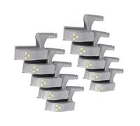 Yinhing Luce Cerniera Pctc 12 Pezzi Armadio 10 Pezzi Sensore Luce Cerniera LED per Armadi Armadi Luci LED Bianco Freddo per Uso Domestica (bianca)