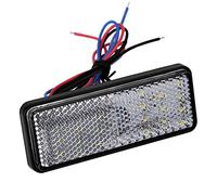 Yinhing Luce Freno Posteriore per LED SMD Lampada Stop con Funzione Indicatore di Direzione Plastica ABS Universale Adatta per Scooter ATV (Custodia Bianca)