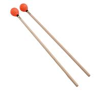 Yinhing Mallet Marimba, Mallet Timpani con Filato a Manico in Acero Parti Marimba, Drum Percussion per le Percussioni Suonando (ORANGE)