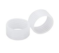 Yinhing Manico per Racchetta da Tennis in Silicone, Set da 2 Pezzi, Buon Assorbimento del Sudore, Design Raffinato, Impugnatura Elastica, Fissaggio per i Giocatori (Chiaro)