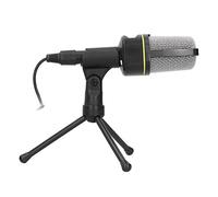 Yinhing Microfono a Condensatore per Registrazione in Studio con Porta da 3,5 Mm Supporto per Treppiede da Tavolo di qualità Professionale Ideale per lo Streaming di Podcasting e Voci Fuori Campo