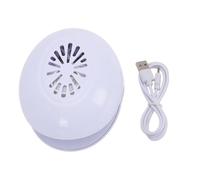Yinhing Mini Asciugacapelli USB Portatile 2 in 1 per Smalto con Luce a Ventola per Smalto Normale Asciugatura Rapida Salone Viaggi Uso Domestico Materiale ABS 4,72x3,94x3,43 Polli
