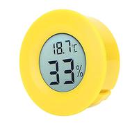 Yinhing Misuratore di umidità, Termostato per Casa con Display LCD Igrometro Termometro ABS Termometro Digitale per Uso Domestico e Professionale (guscio giallo)