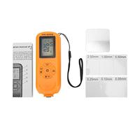 Yinhing Misurazione del Manometro di Spessore di Rivestimento di Vernice Tester di Spessore Digitale 0-2000um con Accensione Automatica 3 unità (Mm Mm mils) per la Produzione (ORANGE)