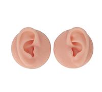 Yinhing Modello Orecchio in Silicone per Esercitazione di Piercing con | Lo strumento di allenamento riutilizzabile per la replica dell\'orecchio in morbido silicone con struttura anatomica