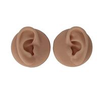 Yinhing Modello Orecchio in Silicone per Esercitazione di Piercing con | Lo strumento di allenamento riutilizzabile per la replica dell\'orecchio in morbido silicone con struttura anatomica