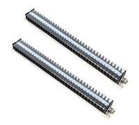 Yinhing Morsettiera Filo 2PCS 660V 15A, Barra Terminale di Cablaggio Tipo Binario con Coperchio Trasparente, per di Distribuzione Illuminazione a Ponte Tunnel di Alimentazione (T1535)