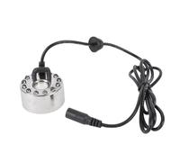 Yinhing Nebulizzatore con 12 Luci LED Che Cambiano Colore, in Lega di Zinco, Atomizzatore, Umidificatore per Fontana, Stagno, Giardino Roccioso, Vaso, Vasca per Uccelli, Ad Alta Efficienza, 350