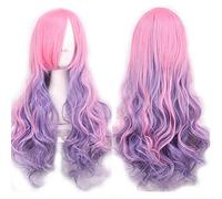 Yinhing Parrucca Sintetica per Capelli Ricci Parrucche Cosplay Sfumate per Donna Accessorio per Costume Cosplay Acconciatura Alla Moda Alla Moda per Feste Halloween Ed Eventi a Tema