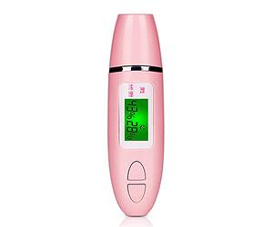 Yinhing Penna Rilevatore Digitale della Pelle con Schermo LCD Analizzatore Portatile della Pelle Tester Avanzato e Bilanciamento dell'olio Dispositivo Completo di Analisi della per i di (PINK)