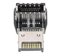 Yinhing PH74A Adattatore Frontale TYPE E per Scheda Madre PC USB3. Accessorio per Pannello Frontale Tipo C Convertitore a Gomito dello Sterzo da 90 Gradi 10G