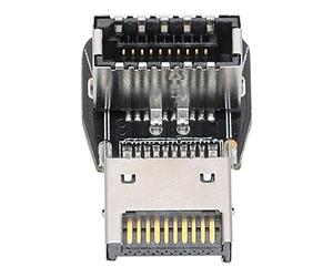 Yinhing PH74A Adattatore Frontale TYPE E per Scheda Madre PC USB3. Accessorio per Pannello Frontale Tipo C Convertitore a Gomito dello Sterzo da 90 Gradi 10G