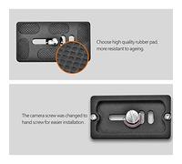 Yinhing Piastra a Sgancio Rapido con Attacco a Vite da 1/4 Pollici Compatibile con Treppiede Arca per Fotocamere Che Migliora l'efficienza e la stabilità della Fotografia (PU70)