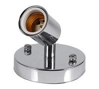 Yinhing Plafoniera E27 Moderna Vintage con Portalampada 180° Ferro e Ceramica Installazione Semplice Compatibile con Lampadine E27 Disponibile in 4 Colori (SILVER)