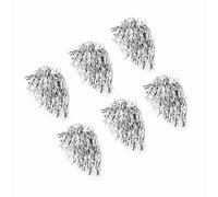 Yinhing Pompon Verdi Leggeri da Cheerleader per Feste Sportive Accessori per la Danza Pompon Elastici per Squadre di Tifoserie Giovanili Eventi Raccolte Fondi (Silver)