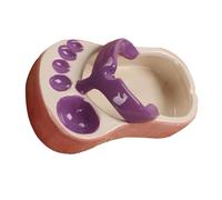 Yinhing Porta di Pazzia Francese, Accessori per Salumi Snack Piatto in Ceramica Flip Flip Flops e Accessori a Forma di Snack, Chip, di Soia (Viola)