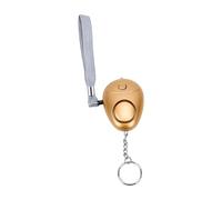 Yinhing Portachiavi con Allarme di Sicurezza Autodifesa 130dB Allarme con Perno LED Luce TSA Amichevole con 3 Batterie LR44 per le Donne Che Viaggiano e Corrono (GOLD)