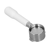 Yinhing Portafiltro da 51 Mm per 2 Orecchie per Macchina da caffè ECO310, Manico in Plastica Senza Fondo, Ricambio per C2 (WHITE)
