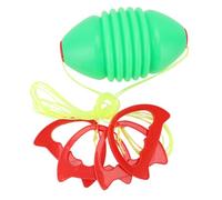 Yinhing Pull Ball Toy Gioco Interattivo Cooperativo con Palla Scorrevole per Divertimento Fitness in Famiglia Set 2 Pezzi in Plastica Verde (Stile filettato)