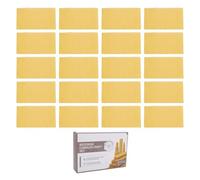 Yinhing Questa Confezione 20 Fogli di Candele in Cera D'api Morbide e Tagliabili è Perfetta per Realizzare Candele Fai-te e Funge Anche Fogli di Base per i Telaini degli Alveari in