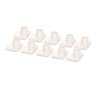 Yinhing Raccordi per Tubi in PVC, Connettori per Tubi in PVC I Raccordi per a 3 Vie Connettore Ad Angolo di Gomiti in Plastica in Plastica in in Piaga in (WHITE)