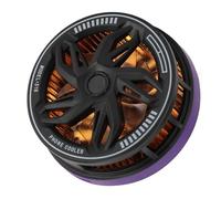 Yinhing Raffreddatore per Telefono Ventola di Raffreddamento Portatile Ultra Silenziosa Ad Adsorbimento Magnetico da 15 W per Giochi, Streaming Live e Utilizzo di più Dispositivi Design per (BLACK)