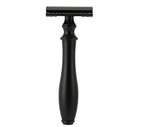 Yinhing Rasatura Manuale Riutilizzabile Portatile in Lega di Zinco Nera a Doppia Sicurezza per Uomini e Donne, Barba, Depilazione del Corpo, Salone di Casa, Rasatura Liscia