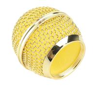 Yinhing Rete di Ricambio per Griglia del Microfono per SM58S BETA58 SA M30 in Acciaio con Parabrezza Integrato Adatto Alla Maggior Parte dei Microfoni (GOLD)