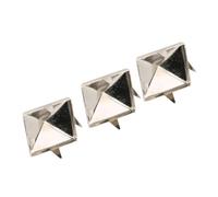 Yinhing Rivetti Rivetti in Pelle Squa 100 Pezzi Punk Piramidali 10mm Borchie in Ottone a 4 Artigli per Abbigliamento Fai da Te Scarpe Borse e Accessori e in Metallo (SILVER #14)