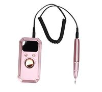 Yinhing Rosa Oro Trapano Elettrico per Unghie 32 Velocità Display LED | Macchina per manicure senza fili, batteria 1600 mAh, set 11 bit, motore silenzioso, rotazione inversa in avanti per