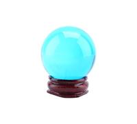 Yinhing Royal Blue Quartz Crystal Healing Ball Sphere 40mm Stand Collezione di Artigianato Decorativo Gifts Office Home Office Soggiorno Camera