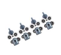 Yinhing Rulli per Porta Doccia da 8 Pezzi per Porte in Vetro da 5 Mm e 6 Mm Guide Scorrevoli in Plastica in Acciaio Inossidabile Silenziose per Cabine Doccia (Due ruote)
