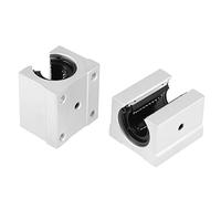 Yinhing SBR20UU Blocco Scorrevole Aperto con Cuscinetto a Movimento Lineare da 20 Mm 4 Pezzi per Macchine CNC per Stampante 3D Lega di Alluminio a Basso Rumore