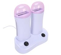 Yinhing Scaldacera Roll on, Scaldacera Elettrico a Doppia Cartuccia con Base per Depilazione Donna Uomo, Gamba Viso Ascella Bikini Brasiliano