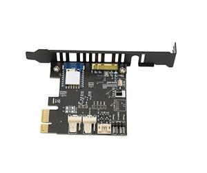 Yinhing Scheda Interruttore Remoto PC T01 PCIE 1X Controllo Remoto per l'arresto 'avvio del Computer Supporta più Utenti Design in Metallo con Forte Penetrazione della Parete (PCESWBT-T01)