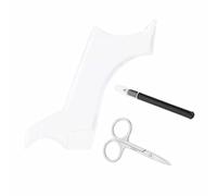 Yinhing Set di 3 Strumenti per Modellare la Barba Uomo con Forbici, Pettine e Penna per la Cura e lo Styling della Barba Professionale Accessori Essenziali per la Toelettatura per un Look