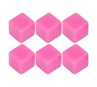 Yinhing Set di 6 Dadi Vuoti Set di Cubi Esaedrici in Plastica Ad Angolo Retto per Giochi da Tavolo in ai da Te Conteggio di Matematica Sussidi Didattici Bomboniere Divertenti Dadi per (PINK)