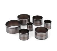 Yinhing Set di Attrezzi per Punzonatura della Pelle, Kit di Fustelle Circolari Premium da 7 Pezzi per Lavorazione della Pelle con Scatola di Immagazzinaggio, Dimensioni Multiple da 20