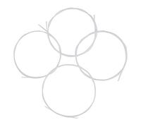 Yinhing Set di Corde Colorate per Ukulele Corde di Ricambio in Nylon per Ukulele da 4 Pezzi per un Suono Chiaro, Disponibili Nelle Opzioni Bianca e Colorata (WHITE)